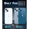 FNTCASE for iPhone 15 Case Clear: 15/14/13 6. 1 inch, A-Clear