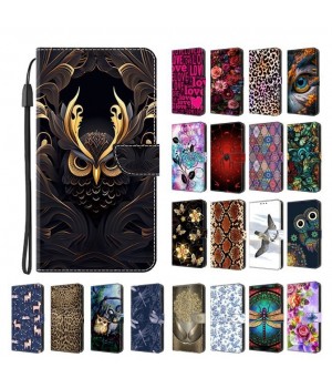 Flower Owl Leopard Wallet Phone Case For Xiaomi 14 15 14T Pro Redmi Note 14 Pro