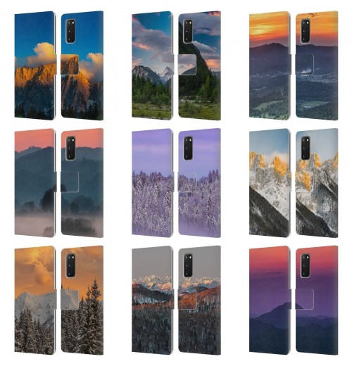 OFFICIAL PATRIK LOVRIN MAGICAL SUNSETS LEATHER BOOK CASE FOR SAMSUNG PHONES 1