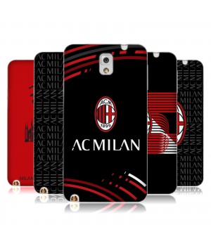 OFFICIAL AC MILAN CREST PATTERNS SOFT GEL CASE FOR SAMSUNG PHONES 2
