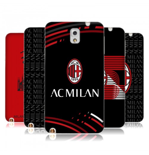 OFFICIAL AC MILAN CREST PATTERNS SOFT GEL CASE FOR SAMSUNG PHONES 2