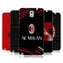 OFFICIAL AC MILAN CREST PATTERNS SOFT GEL CASE FOR SAMSUNG PHONES 2