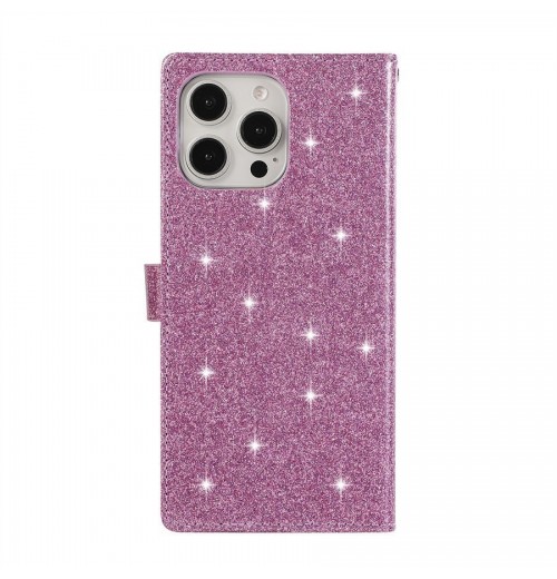 Glitter Diamond Love Card Wallet Phone Case For iPhone 17 Air 16 15 14 Pro Max