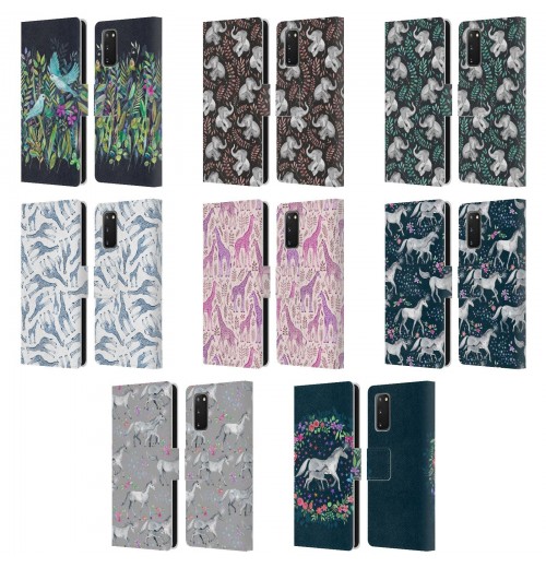 OFFICIAL MICKLYN LE FEUVRE WILDLIFE LEATHER BOOK CASE FOR SAMSUNG PHONES 1