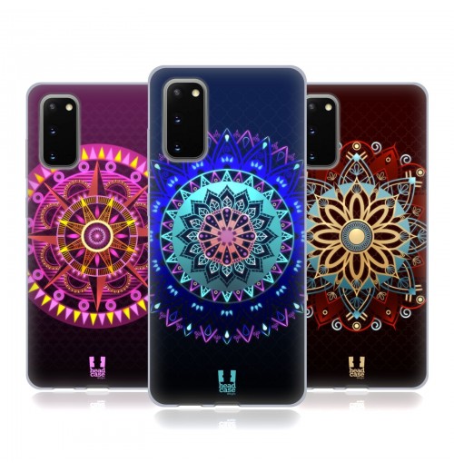HEAD CASE DESIGNS GLOWING MANDALA SOFT GEL CASE FOR SAMSUNG PHONES 1