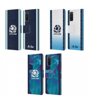 OFFICIAL SCOTLAND RUGBY 2024/25 CREST KIT LEATHER BOOK CASE FOR SAMSUNG PHONES 1