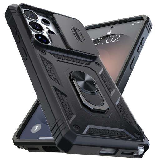 For Samsung Galaxy S26 S25 S24 S23 S22 S21 S20 FE Case Hard Ring Kickstand Cover