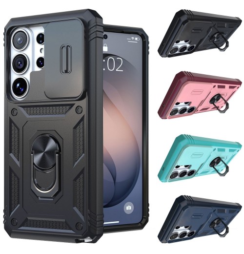 For Samsung Galaxy S26 S25 S24 S23 S22 S21 S20 FE Case Hard Ring Kickstand Cover