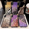Leopard Pearl Phone Case For Samsung S9 S10 S20 S21 S22 S23 S24 S25 Z Flip 4 5 6
