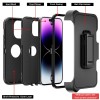 For iPhone 15 14 Pro Max 13 12 11 Case Shockproof Heavy Duty Cover+Belt Clip