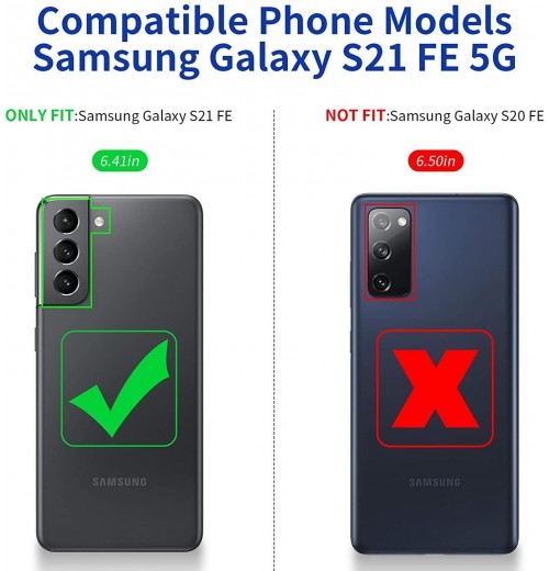 For Samsung Galaxy S21 FE 5G Case Rugged Heavy Duty Shockproof Cover + Belt Clip