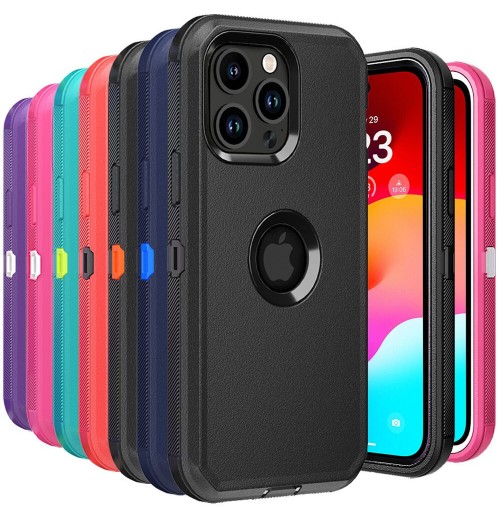 For iPhone 15 Pro Max 14 13 12 11 Pro Max Case Rugged Shockproof Armor Cover