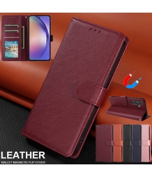Flip Leather Wallet Phone Case For Samsung S26 S25 S24 S23 FE S22 S21 S20 Ultra