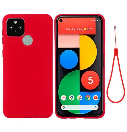 1Pc Liquid Silicone Phone Case Phone Cover Compatible for Pixel 5A 5G