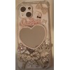 Iphone 5 Phone Case. Junk Case with Mirror and Cute Charms. Unique Design