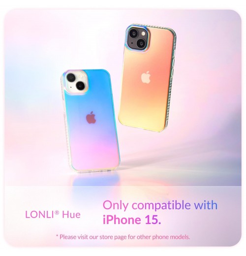 Hue for iPhone 15 Case – Dynamic PrismGlow Holographic Iridescent Phone Cover