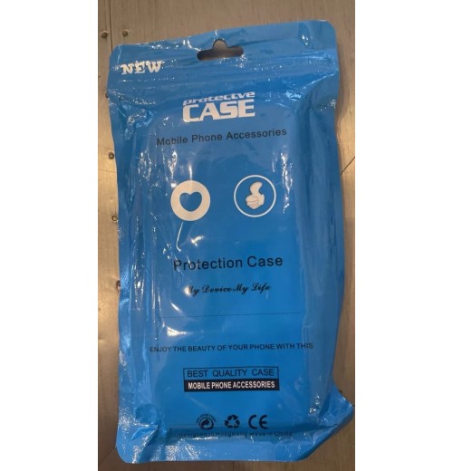 Cell Phone Case 6”x3” Black Flowers