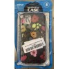 Cell Phone Case 6”x3” Black Flowers