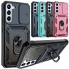 For Samsung Galaxy S22 Plus Phone Case Shockproof Magnetic Slim Kickstand Cover