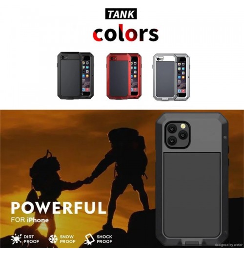 Shockproof Armor Metal Aluminum Phone Case for phone 15 14 13 12 11 Pro Protect
