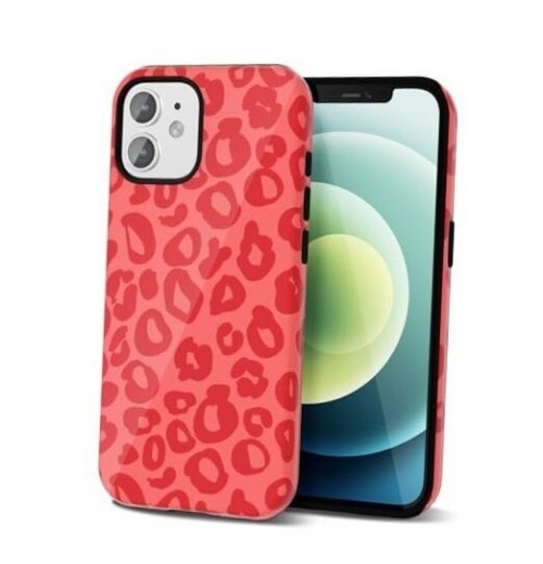 Cheetah Print Phone Case for iPhone 12/12 Pro Case Girly, Cute 12/ 12 Pro Red