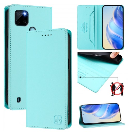 Case Protective para Phone OPPO Realme C21Y Leather Cover Flip Patrón