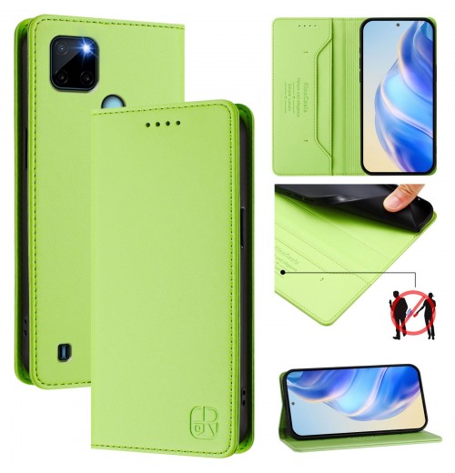 Case Protective para Phone OPPO Realme C21Y Leather Cover Flip Patrón