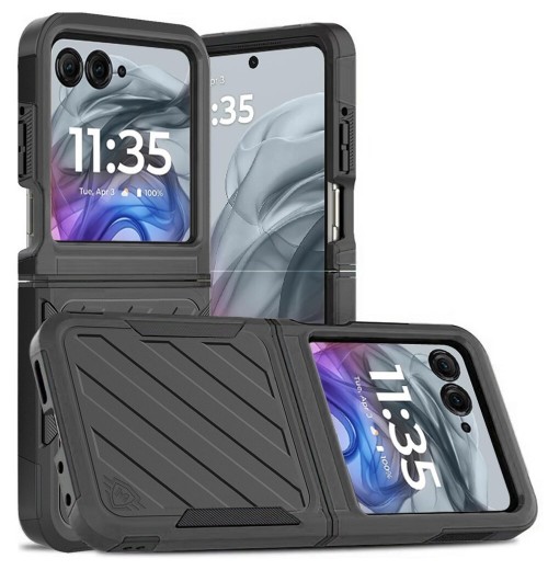 For Motorola Razr 2024 2025 Case Noble Lined Shockproof Dual Layer Hybrid Cover