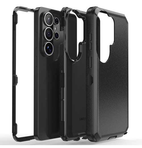 For Samsung Galaxy Note 9 10 20 S26 Ultra S25 S24 S23 A07 A17 Case Cover Black