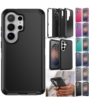 For Samsung Galaxy Note 9 10 20 S26 Ultra S25 S24 S23 A07 A17 Case Cover Black