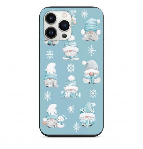 Cute Gnomes All Bundled Up In The Snow Design Phone Case for iPhone 7 8 X XS XR