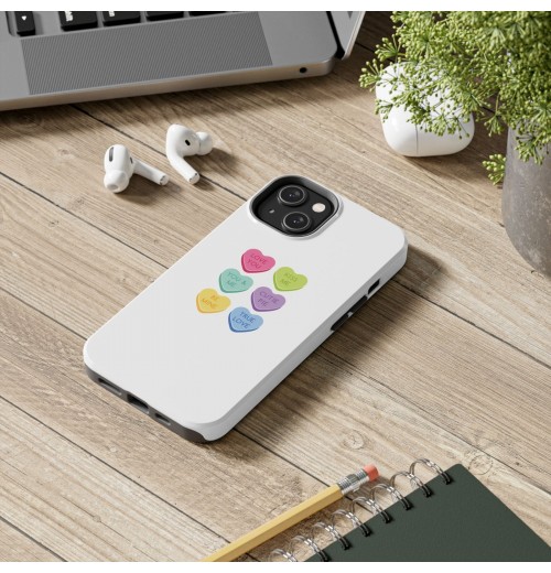 Valentine's Day Tough Phone Case, Love Heart iPhone Cover, Protective Case Gift