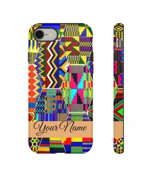 Personalized African Patchwork Phone Case, Colorful and Customized Phone Cover