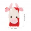 1pc Fluffy Plush Cow Mobile Phone Case Protector Compatible with the