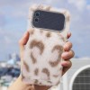 Leopard Fluffy Phone Case Compatible for iPhone 17Pro Max - Soft Plush Non Slip