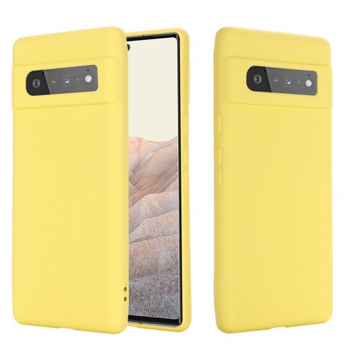 Liquid Silicone Phone Case with Wrist Strap, Compatible with Pixel 6 Pro