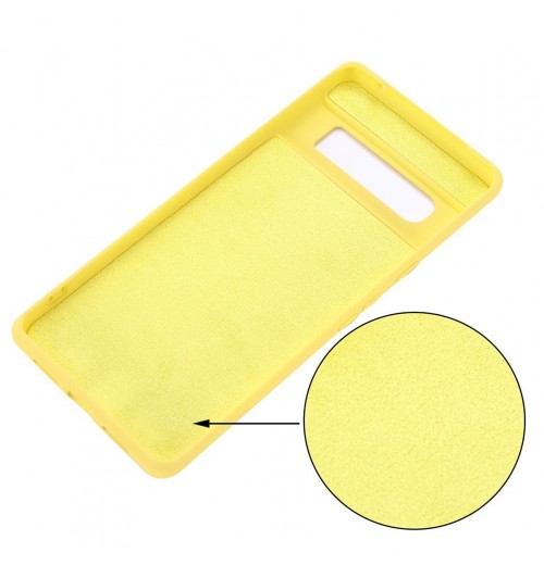 Liquid Silicone Phone Case with Wrist Strap, Compatible with Pixel 6 Pro