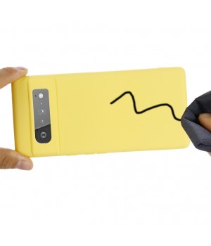 Liquid Silicone Phone Case with Wrist Strap, Compatible with Pixel 6 Pro