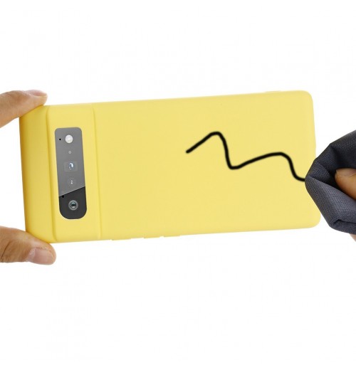 Liquid Silicone Phone Case with Wrist Strap, Compatible with Pixel 6 Pro