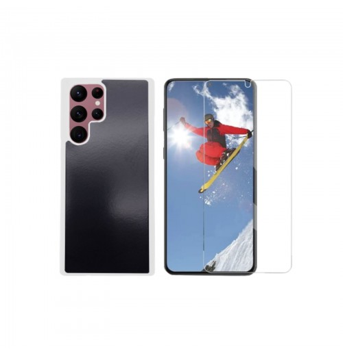 2 in 1 Set Of Mobile Phone Cases + Protection glass for Samsung Galaxy S22 Ultra
