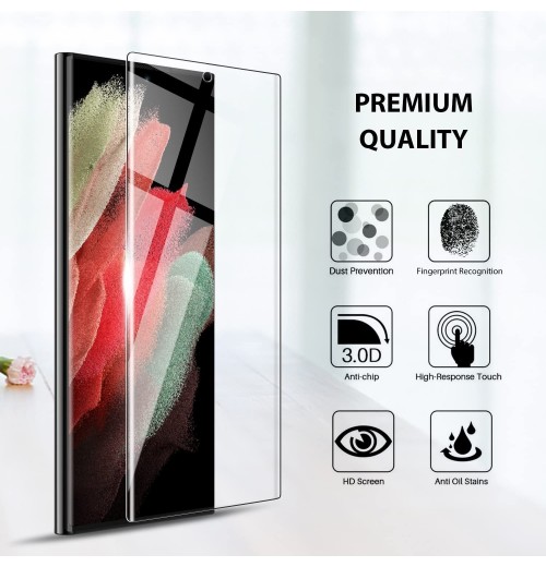 2 in 1 Set Of Mobile Phone Cases + Protection glass for Samsung Galaxy S22 Ultra