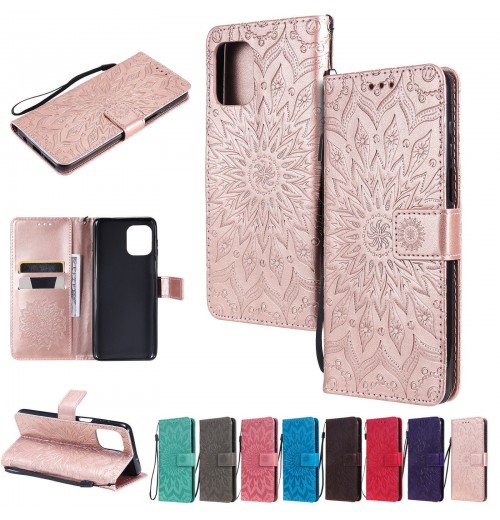 Flower Flip Leather Wallet Phone Case For Motorola G51 G71 Edge X30 E20 S30 E30