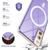 KIOMY Magnetic Phone Case for Samsung Galaxy S21 Bumper, Clear with