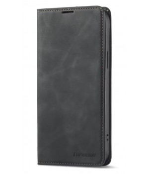 Black iPhone 13 Case Premium PU Leather Phone Case With Card Holder Black