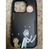 Iphone 14Pro Rick And Morty Friendly Gesture Fashion Phone Case Black