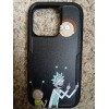 Iphone 14Pro Rick And Morty Friendly Gesture Fashion Phone Case Black