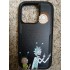 Iphone 14Pro Rick And Morty Friendly Gesture Fashion Phone Case Black