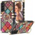 Phone Case for Samsung Galaxy S22+, Floral Print Cover with Ring Holder Stand