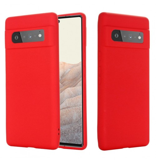 Liquid Silicone Phone Case with Wrist Strap, Compatible with Pixel 6 Pro