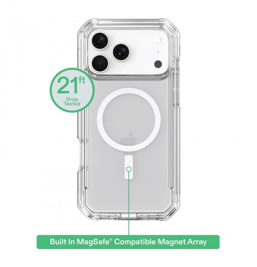 MagSafe Compatible Rugged Phone Case Clear